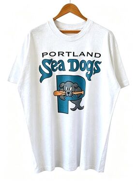 90S Portland Sea Dogs Milb Baseball Graphics Womens Mens T-shirt Unisex